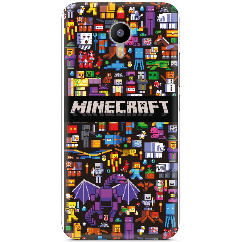 Чехол Uprint Meizu M2 Note Minecraft Mobbery