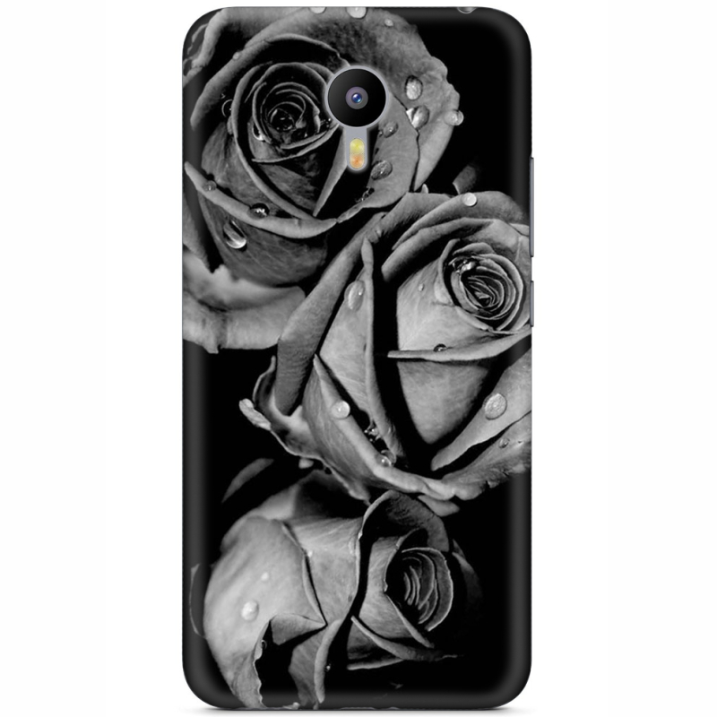 Чехол Uprint Meizu M2 Note Black and White Roses