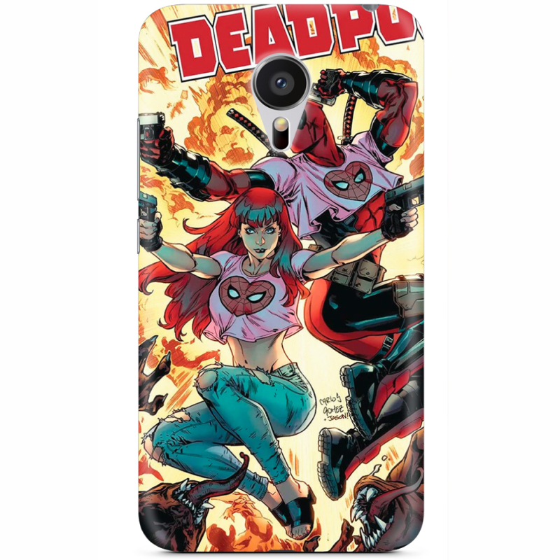 Чехол Uprint Meizu MX5 Deadpool and Mary Jane