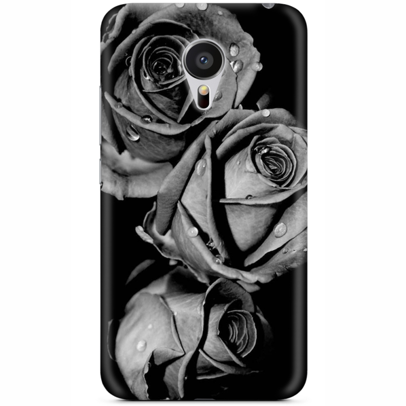 Чехол Uprint Meizu MX5 Black and White Roses