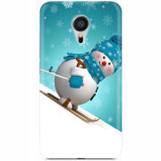 Чехол Uprint Meizu MX5 Skier Snowman