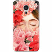 Чехол Uprint Meizu MX5 Girl in Flowers