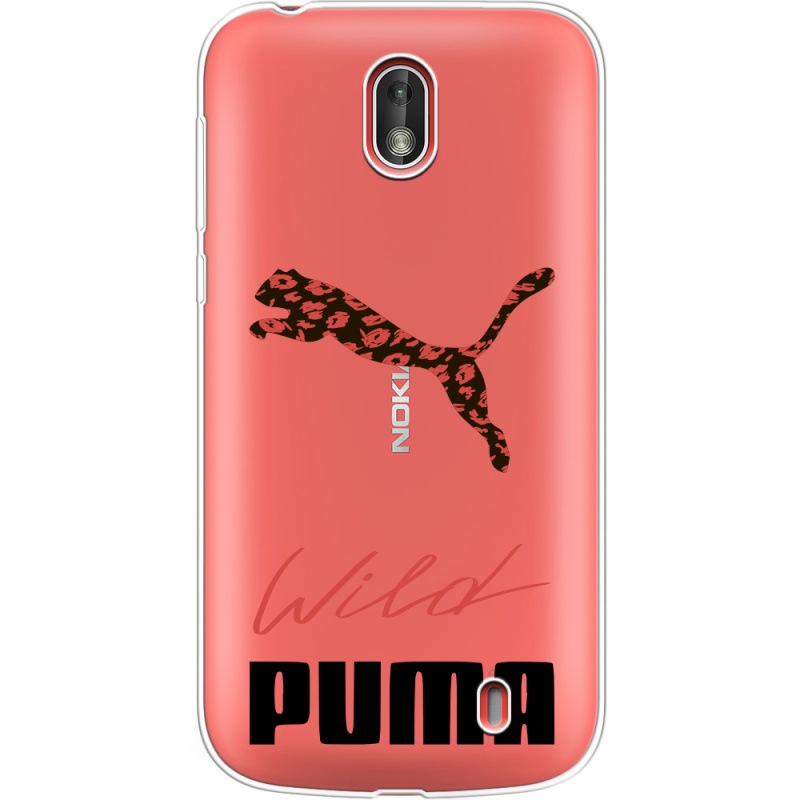 Прозрачный чехол Uprint Nokia 1 Wild Cat