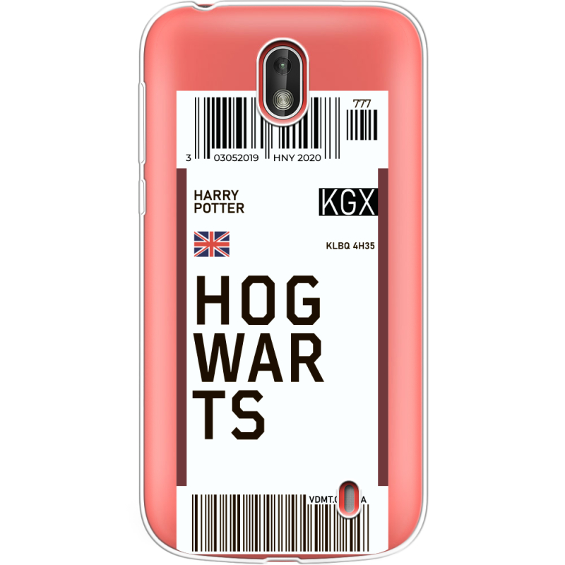 Прозрачный чехол Uprint Nokia 1 Ticket Hogwarts