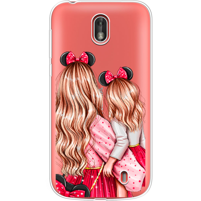 Прозрачный чехол Uprint Nokia 1 Mouse Girls