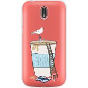 Прозрачный чехол Uprint Nokia 1 Segull in Cofee Pool