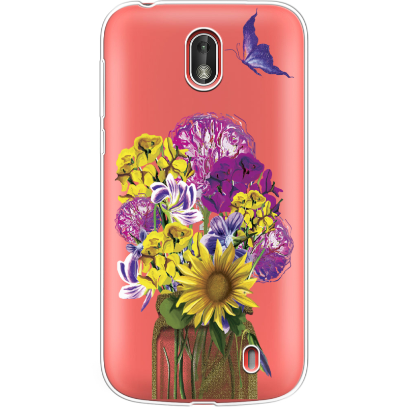 Прозрачный чехол Uprint Nokia 1 My Bouquet