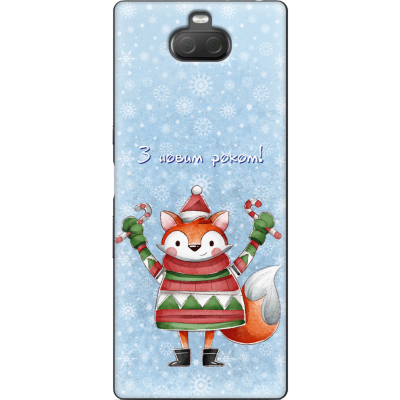 Чехол Uprint Sony Xperia 10 Plus I4213 Fox З новим роком!
