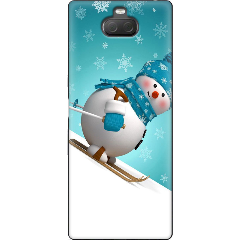 Чехол Uprint Sony Xperia 10 Plus I4213 Skier Snowman