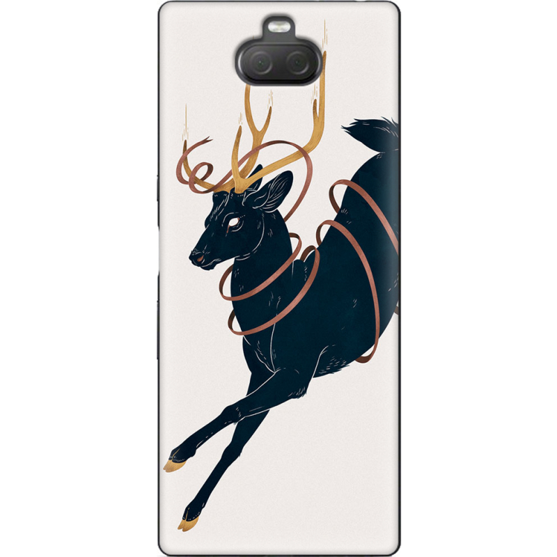 Чехол Uprint Sony Xperia 10 Plus I4213 Black Deer