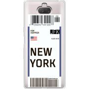 Прозрачный чехол Uprint Sony Xperia 10 I4113 Ticket New York