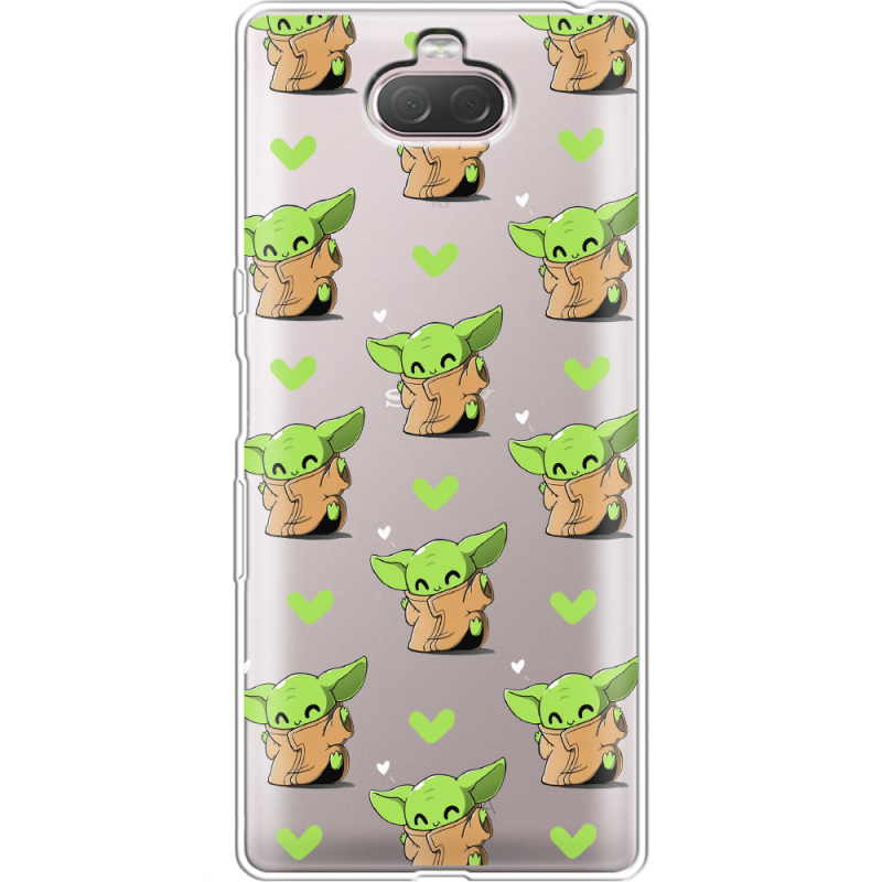 Прозрачный чехол Uprint Sony Xperia 10 I4113 Pattern Baby Yoda