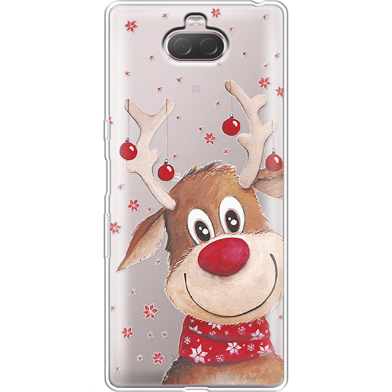 Прозрачный чехол Uprint Sony Xperia 10 I4113 Winter Deer