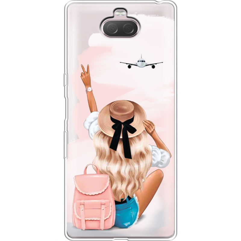 Прозрачный чехол Uprint Sony Xperia 10 I4113 Travel Girl