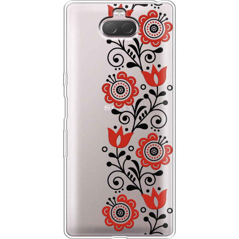 Прозрачный чехол Uprint Sony Xperia 10 I4113 Ethno Ornament