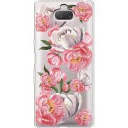 Прозрачный чехол Uprint Sony Xperia 10 I4113 Peony Watercolor Style