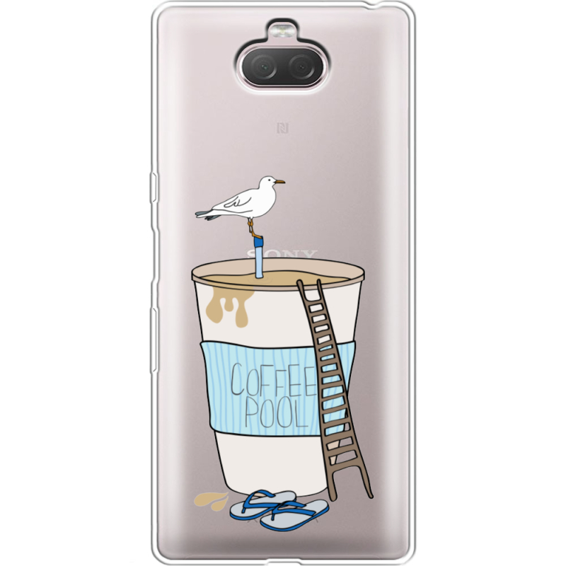 Прозрачный чехол Uprint Sony Xperia 10 I4113 Segull in Cofee Pool