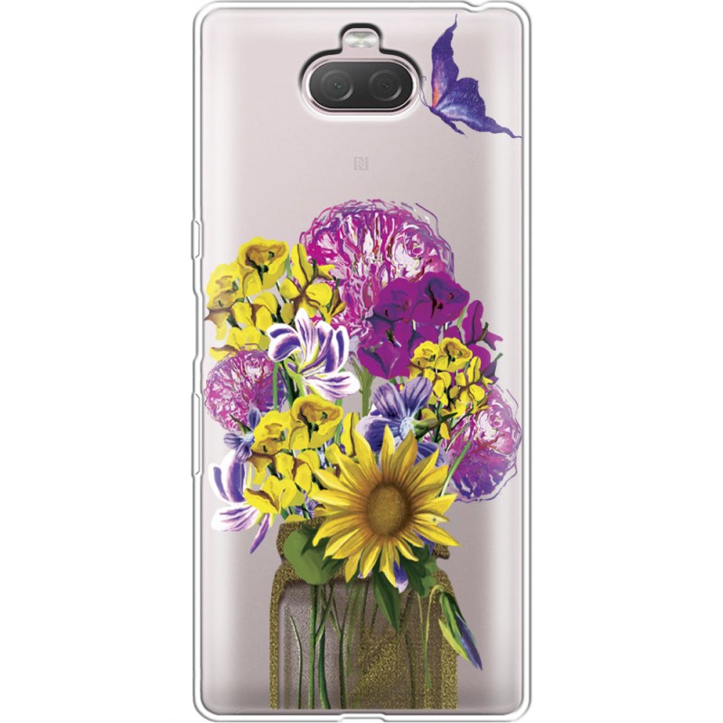 Прозрачный чехол Uprint Sony Xperia 10 I4113 My Bouquet