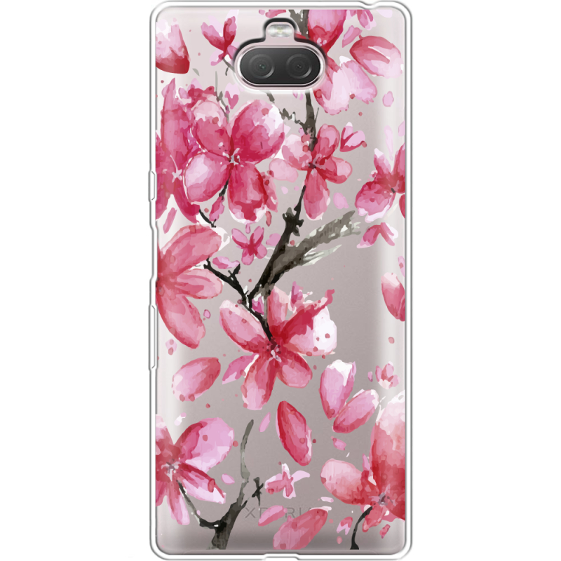 Прозрачный чехол Uprint Sony Xperia 10 I4113 Pink Magnolia