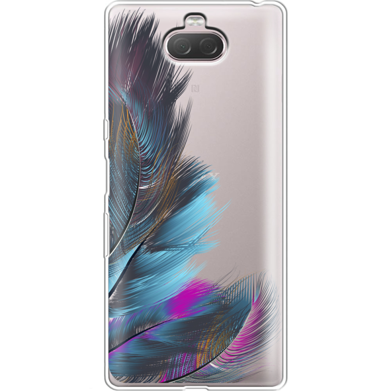 Прозрачный чехол Uprint Sony Xperia 10 I4113 Feathers