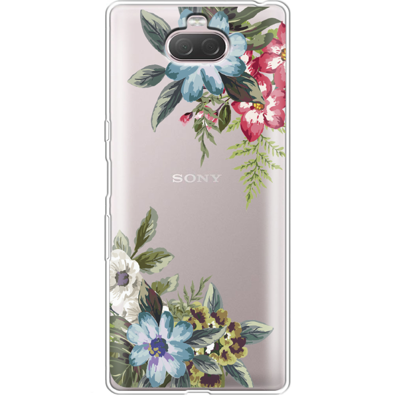Прозрачный чехол Uprint Sony Xperia 10 I4113 Floral