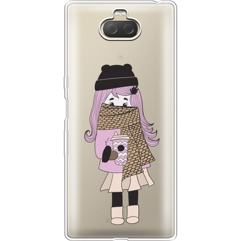 Прозрачный чехол Uprint Sony Xperia 10 Plus I4213 Winter Morning Girl