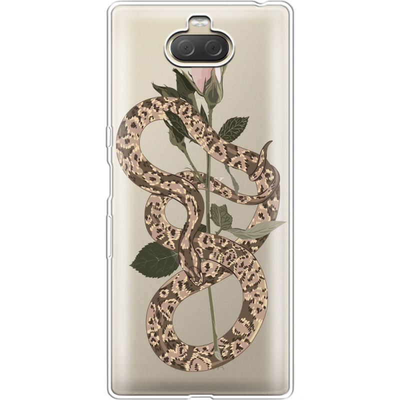 Прозрачный чехол Uprint Sony Xperia 10 Plus I4213 Glamor Snake