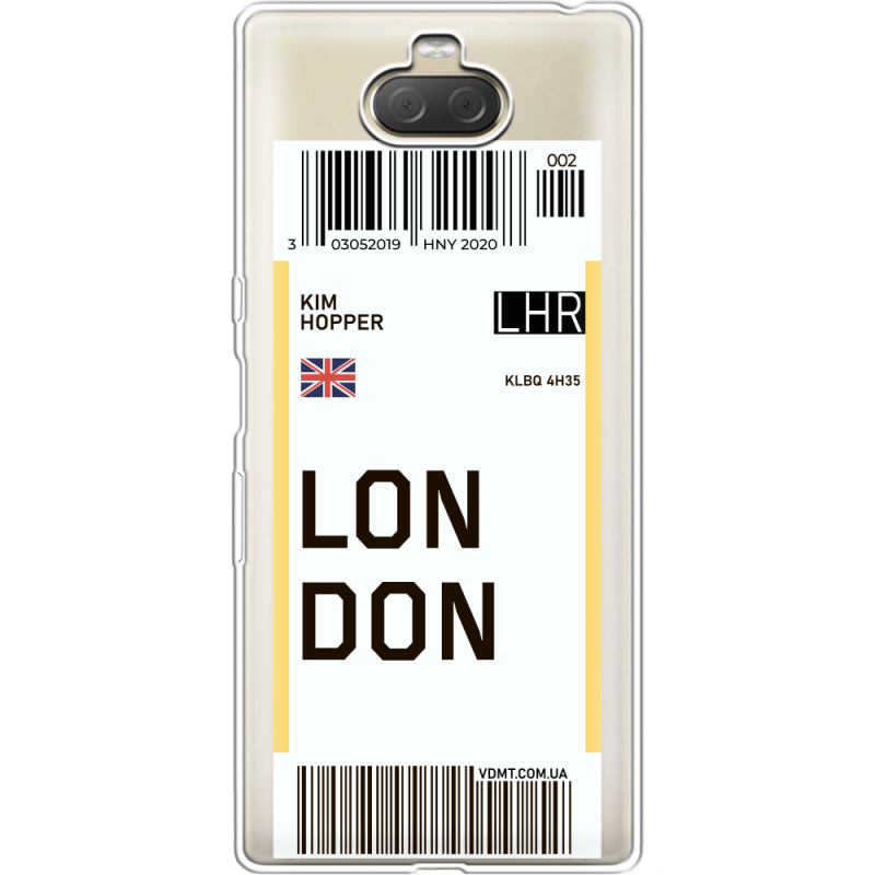 Прозрачный чехол Uprint Sony Xperia 10 Plus I4213 Ticket London