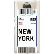 Прозрачный чехол Uprint Sony Xperia 10 Plus I4213 Ticket New York