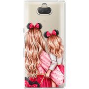 Прозрачный чехол Uprint Sony Xperia 10 Plus I4213 Mouse Girls