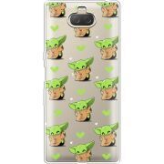 Прозрачный чехол Uprint Sony Xperia 10 Plus I4213 Pattern Baby Yoda