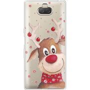 Прозрачный чехол Uprint Sony Xperia 10 Plus I4213 Winter Deer