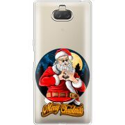 Прозрачный чехол Uprint Sony Xperia 10 Plus I4213 Cool Santa