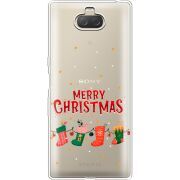 Прозрачный чехол Uprint Sony Xperia 10 Plus I4213 Merry Christmas