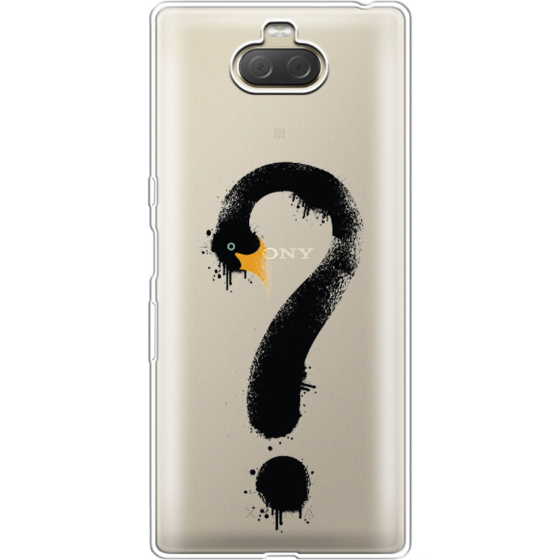 Прозрачный чехол Uprint Sony Xperia 10 Plus I4213 Swan question