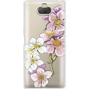 Прозрачный чехол Uprint Sony Xperia 10 Plus I4213 Cherry Blossom
