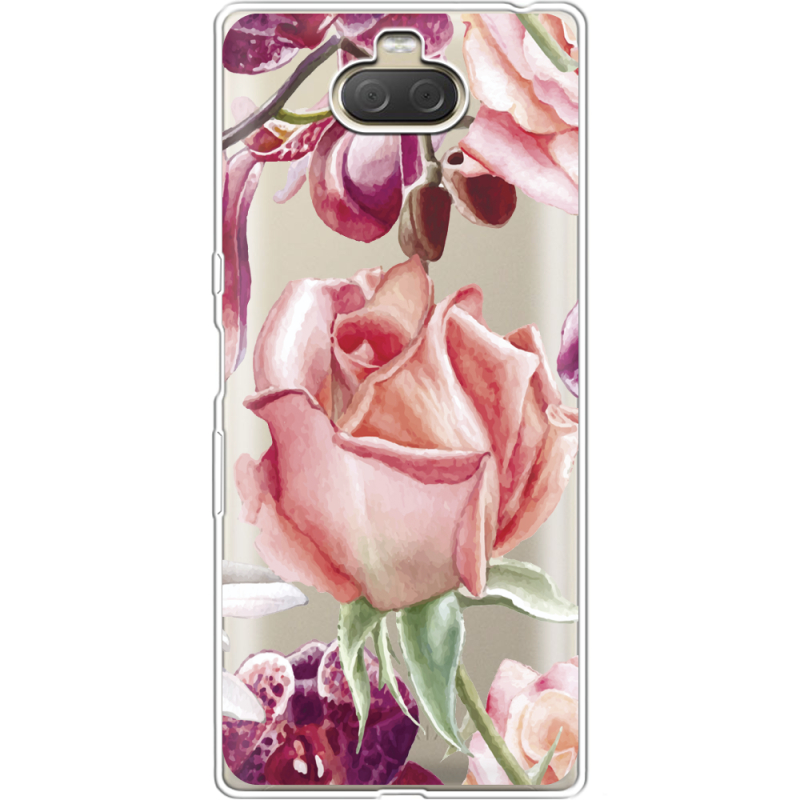 Прозрачный чехол Uprint Sony Xperia 10 Plus I4213 Rose