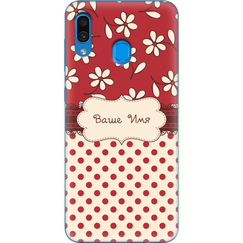 Чехол Uprint Samsung A305 Galaxy A30 Именной Polka Dots