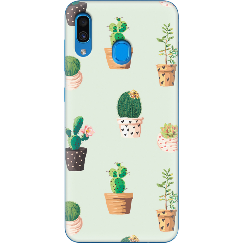 Чехол Uprint Samsung A305 Galaxy A30 L-green Cacti