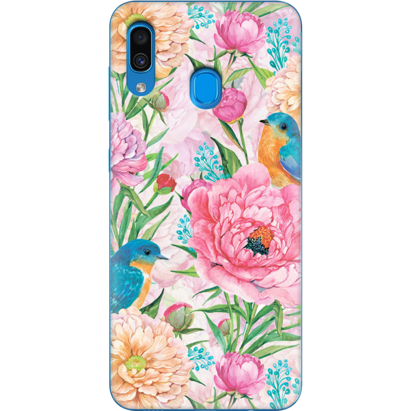 Чехол Uprint Samsung A305 Galaxy A30 Birds in Flowers