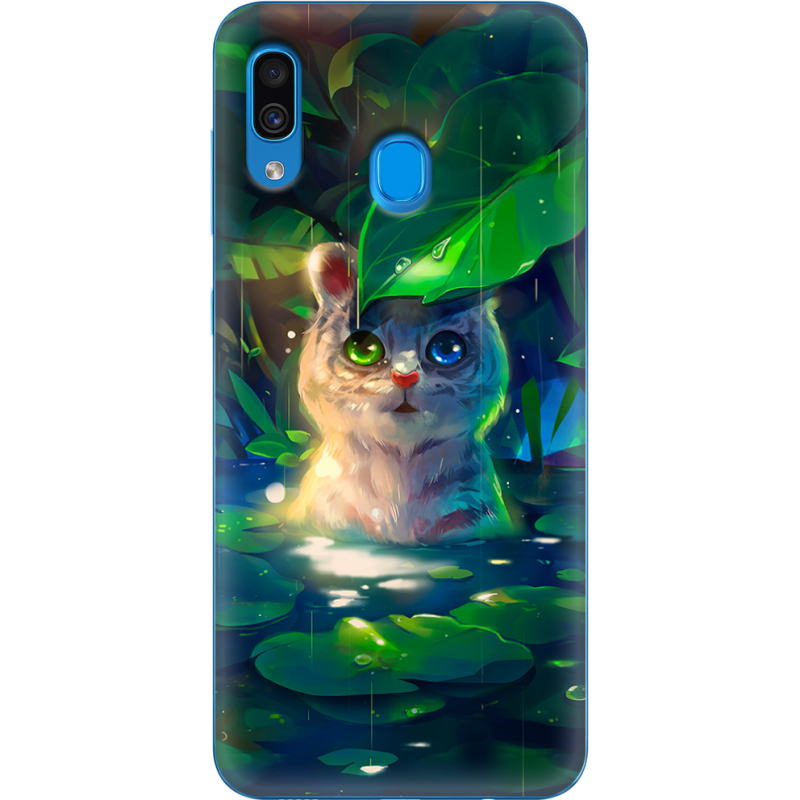 Чехол Uprint Samsung A305 Galaxy A30 White Tiger Cub