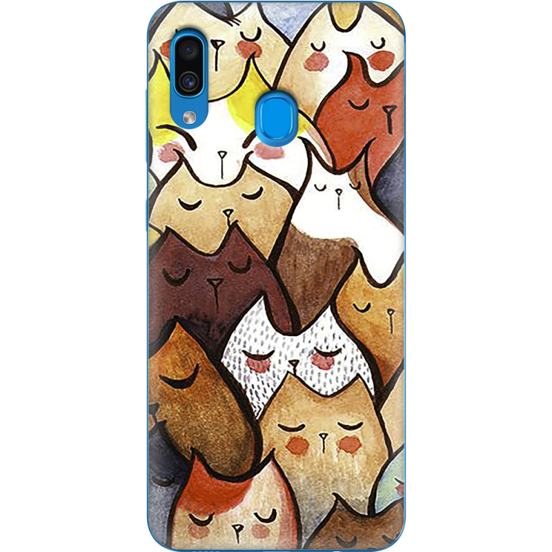 Чехол Uprint Samsung A305 Galaxy A30 Sleepy Cats