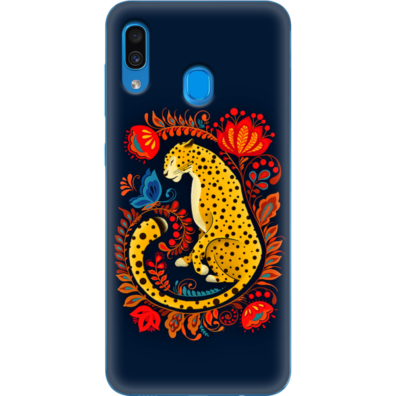 Чехол Uprint Samsung A305 Galaxy A30 Petrykivka Leopard