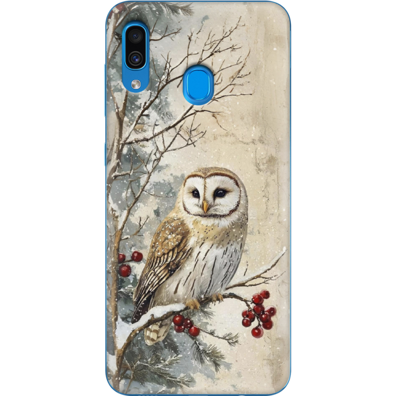 Чехол Uprint Samsung A305 Galaxy A30 Christmas Owl