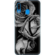 Чехол Uprint Samsung A305 Galaxy A30 Black and White Roses