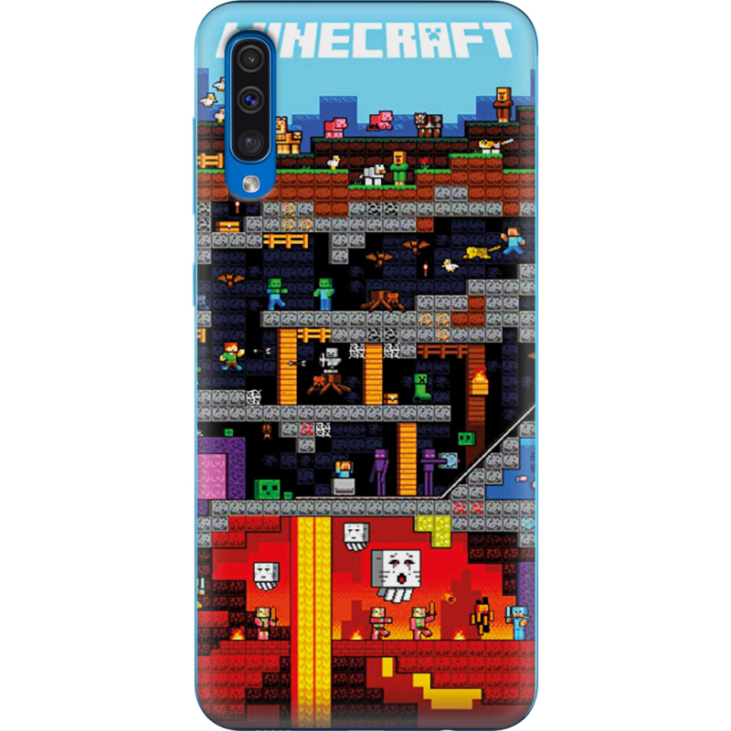 Чехол Uprint Samsung A505 Galaxy A50 Minecraft Lode Runner