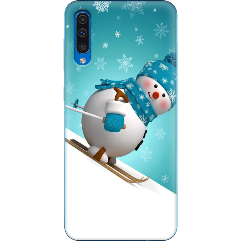 Чехол Uprint Samsung A505 Galaxy A50 Skier Snowman