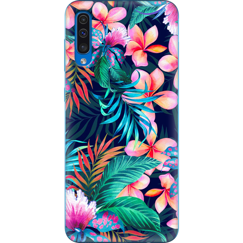 Чехол Uprint Samsung A505 Galaxy A50 flowers in the tropics