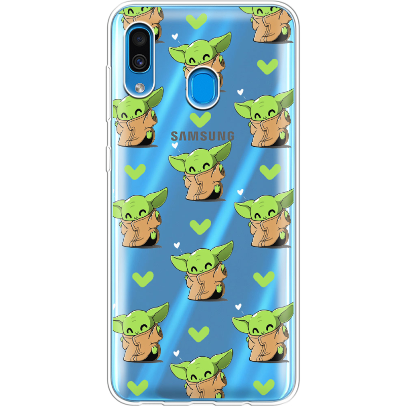 Прозрачный чехол Uprint Samsung A305 Galaxy A30 Pattern Baby Yoda