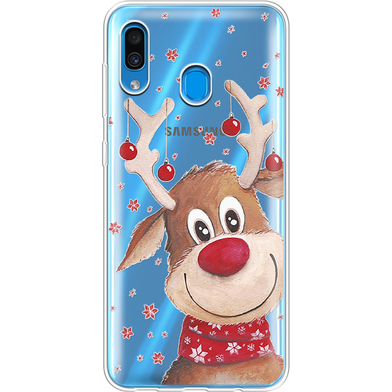 Прозрачный чехол Uprint Samsung A305 Galaxy A30 Winter Deer